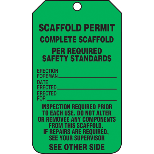 Inspection Tags, Cardstock, 3-1/8" W x 5-7/8" H, English Maritime Industrial Rubber