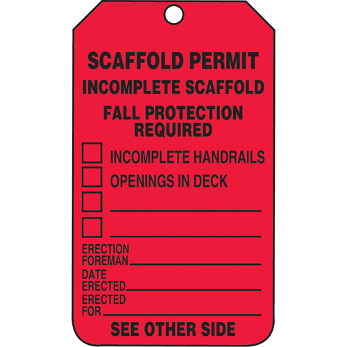Inspection Tags, Cardstock, 3-1/8" W x 5-7/8" H, English Maritime Industrial Rubber