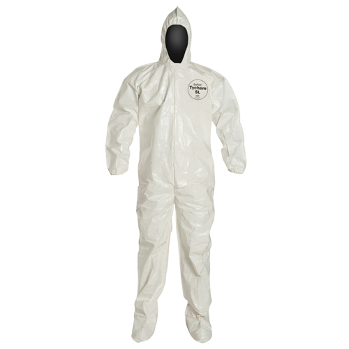 Tychem&reg; 4000 Coveralls, 2X-Large, White Maritime Industrial Rubber