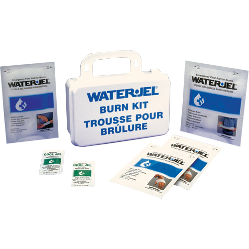 Water Jel&reg; - Emergency Burn Kits, 10-unit Plastic Box, Class 2 Maritime Industrial Rubber