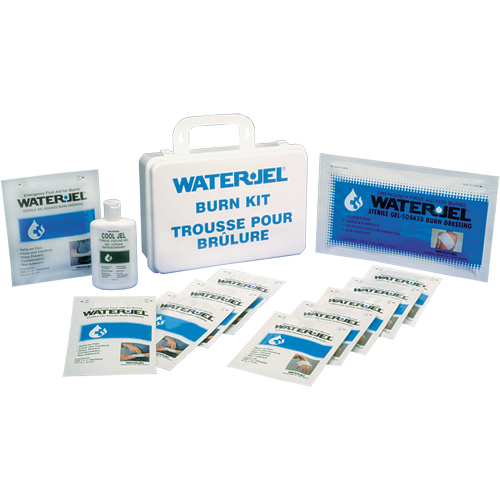 Water Jel&reg; - Emergency Burn Kits, 16-unit Plastic Box, Class 2 Maritime Industrial Rubber