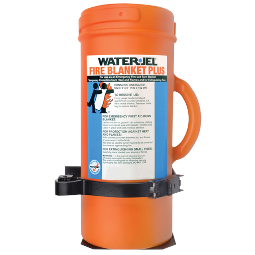 Water Jel&reg; Fire Blankets, Wool, 72"L x 95"W Maritime Industrial Rubber