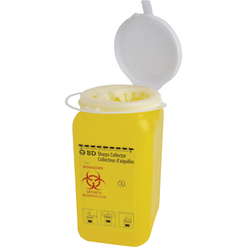 BD Sharps Collectors, 1.4 L  Capacity Maritime Industrial Rubber