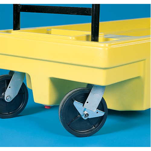 Poly-Spillcart Cart, 66.5" L x 29" W x 43.9" H, 57 US gal. Spill Cap. Maritime Industrial Rubber