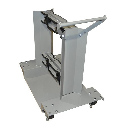 Supports mobiles pour bouteilles, Roues Polyol&eacute;fine, Base de 24" la x 40" lo, 1600 lb Maritime Industrial Rubber