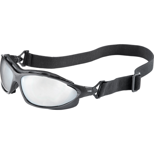 Uvex&reg; Seismic&reg; Safety Goggles, Clear Lens, Anti-Fog, Closed Vent Maritime Industrial Rubber