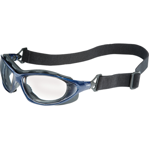 Uvex HydroShield&reg; Seismic&reg; Safety Goggles, Clear Lens, Anti-Fog/Anti-Scratch, Closed Vent Maritime Industrial Rubber