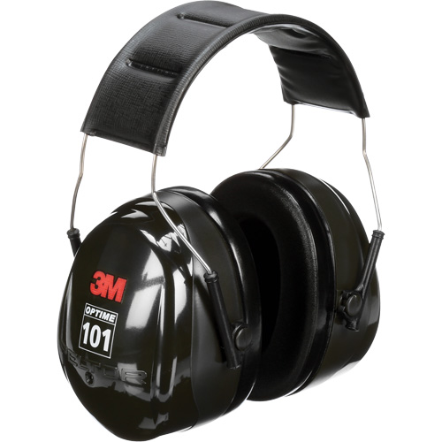 Peltor Optime 101 Series Earmuffs, Headband, 27 NRR dB Maritime Industrial Rubber