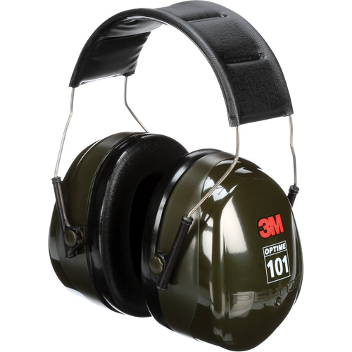 Peltor Optime 101 Series Earmuffs, Headband, 27 NRR dB Maritime Industrial Rubber