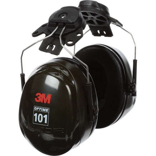 Peltor Optime 101 Series Earmuffs, Cap Mount, 24 NRR dB Maritime Industrial Rubber