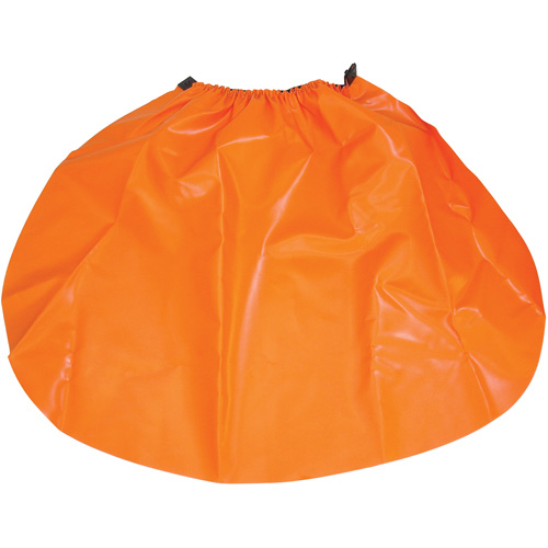 &eacute;cran anti-pluie pour casque de s&eacute;curit&eacute;, Taille unique, Orange, Nylon/PVC Maritime Industrial Rubber