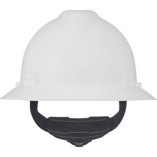 Casques de s&eacute;curit&eacute; &agrave; bordure compl&egrave;te V-Gard, R&eacute;pond aux normes CSA type 1, Suspension Rochet, Non ventil&eacute; Maritime Industrial Rubber
