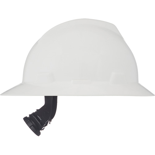 Casques de s&eacute;curit&eacute; &agrave; bordure compl&egrave;te V-Gard, R&eacute;pond aux normes CSA type 1, Suspension Rochet, Non ventil&eacute; Maritime Industrial Rubber
