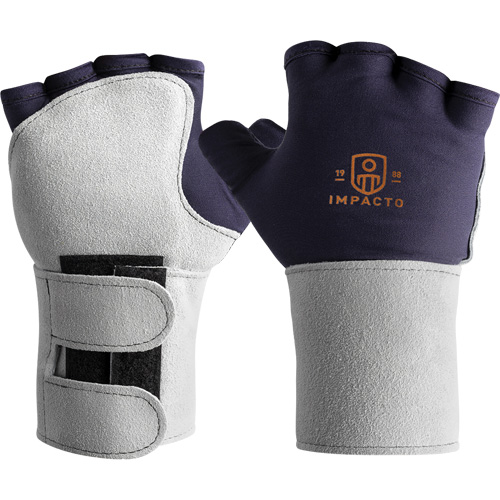 Anti-Impact Glove With Wrist Support, Medium, Synthetic Palm, Slip-On Cuff Maritime Industrial Rubber