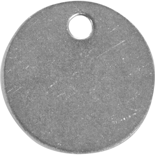 Blank Tags, Stainless Steel, 1.25" dia Maritime Industrial Rubber