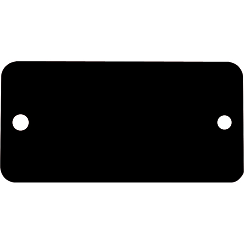 Blank Tags, Aluminum, 3" W x 1" H Maritime Industrial Rubber