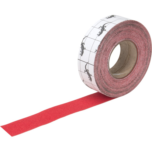 Premium Anti-Skid Tape, 2" x 60', Red Maritime Industrial Rubber