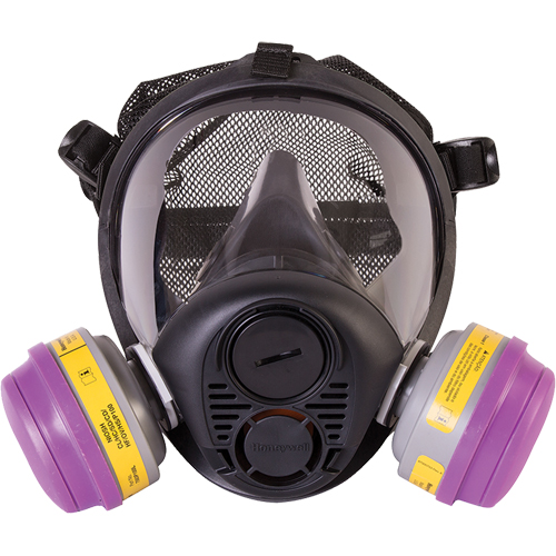 North&reg; RU6500 Series Full Facepiece Respirator, Silicone, Medium Maritime Industrial Rubber