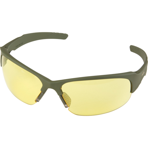 Lunettes de s&eacute;curit&eacute; s&eacute;rie Z2000, Lentille Ambr&eacute;e, Anti-&eacute;gratignures, R&eacute;pond ou surpasse la norme CSA Z94.3 Maritime Industrial Rubber