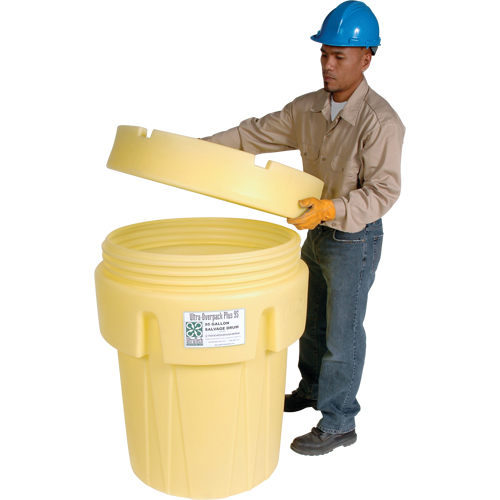 Ultra-Overpacks&reg; Drum, 95 gal., Stationary Maritime Industrial Rubber