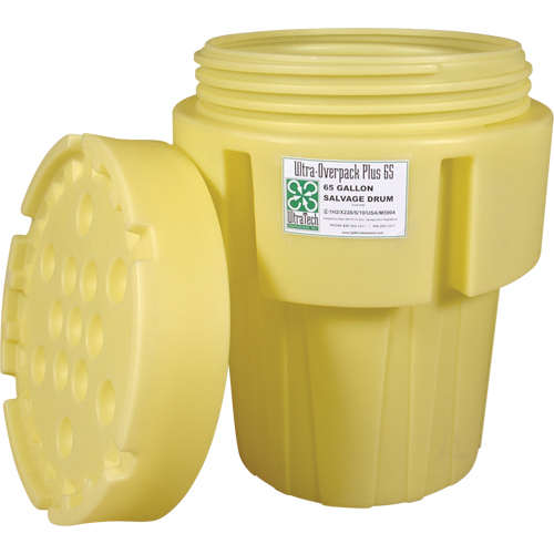 Ultra-Overpacks&reg; Drum, 65 gal., Stationary Maritime Industrial Rubber