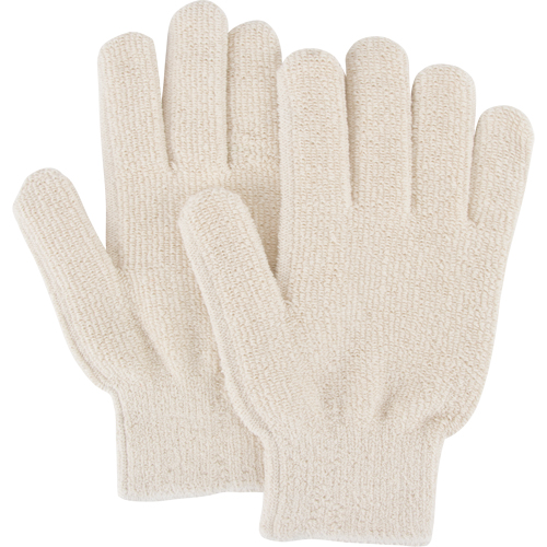 Heat-Resistant Gloves, Terry Cloth, Large, Protects Up To 212° F (100° C) Maritime Industrial Rubber