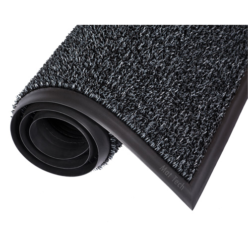 Tapis Astro-Plus, Poly&eacute;thyl&egrave;ne, Grattoir Type, Motif Textur&eacute;, 6-3/10' x 8', Brun Maritime Industrial Rubber