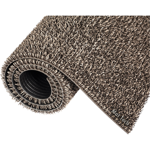 Tapis Astro-Plus, Poly&eacute;thyl&egrave;ne, Grattoir Type, Motif Textur&eacute;, 3-3/10' x 4', Brun Maritime Industrial Rubber