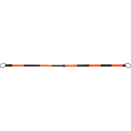 Barre pour c&ocirc;ne de circulation r&eacute;tractable, Longueur d&eacute;ploy&eacute;e de 7' 5'', Noir/Orange Maritime Industrial Rubber