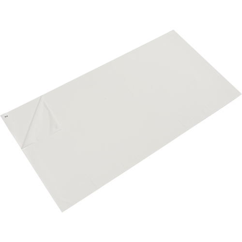 Peel-Away Cleanroom Mat Refills, 1.57 mils Thick, 2' W, 3-3/4' L x White Maritime Industrial Rubber