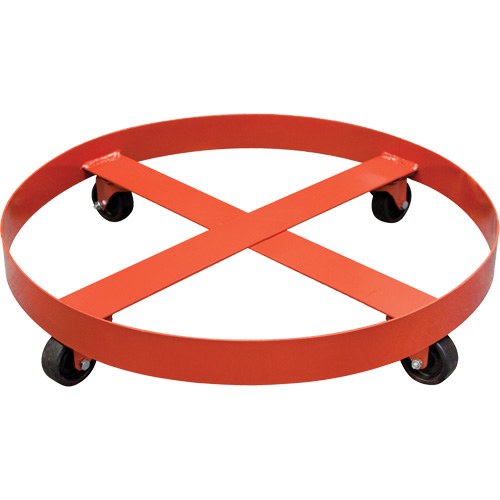 Poly-Collector Drum Dolly, 27.5" dia. x 5.5" H Maritime Industrial Rubber