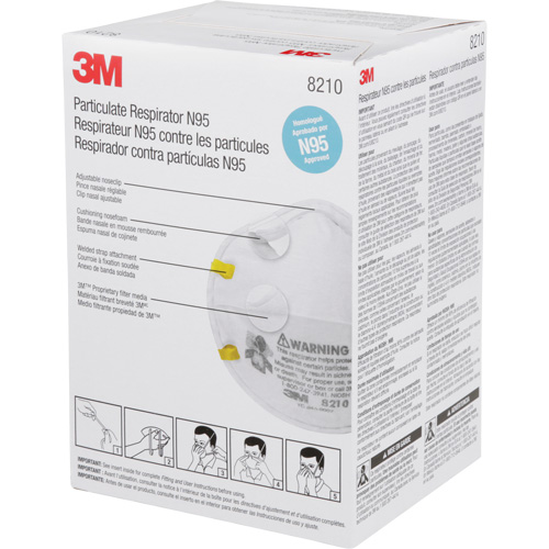 8210 Particulate Respirators, N95, NIOSH Certified Maritime Industrial Rubber