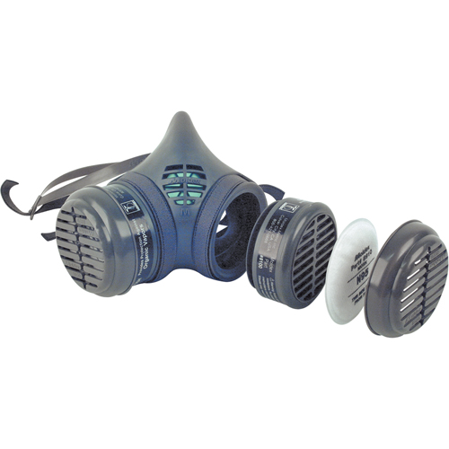 8000 Series Assembled Respirator, Elastomer/Thermoplastic, Medium Maritime Industrial Rubber