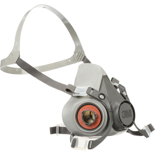 Respirateur r&eacute;utilisable &agrave; demi-masque s&eacute;rie 6000, Thermoplastique, Moyen Maritime Industrial Rubber