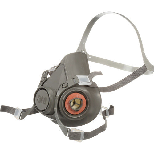 6000 Series Half Facepiece Reusable Respirator, Thermoplastic, Large Maritime Industrial Rubber