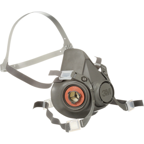 6000 Series Half Facepiece Reusable Respirator, Thermoplastic, Large Maritime Industrial Rubber