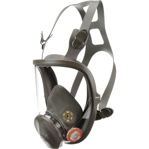 Respirateur r&eacute;utilisable &agrave; masque complet s&eacute;rie 6000, &eacute;lastom&egrave;re/Silicone/Thermoplastique, Moyen Maritime Industrial Rubber