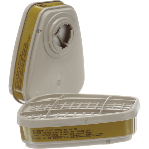 6000 Series Respirator Cartridges, Gas/Vapour Cartridge, Multi-Gas/Vapour Maritime Industrial Rubber