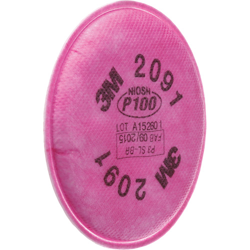 Pr&eacute;filtres pour respirateurs s&eacute;rie 2000, Filtre contre les particules, Filtre P100 Maritime Industrial Rubber