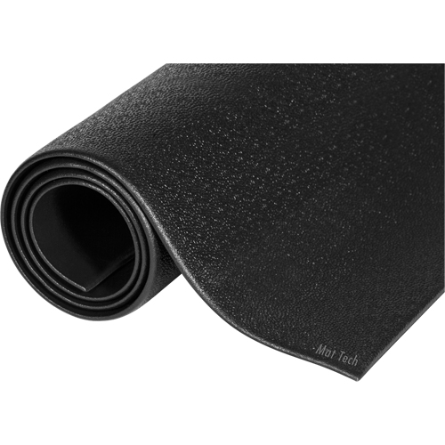 Comfort-King Mats, Smooth, 3' x 4' x 3/8", Black, Sponge Maritime Industrial Rubber