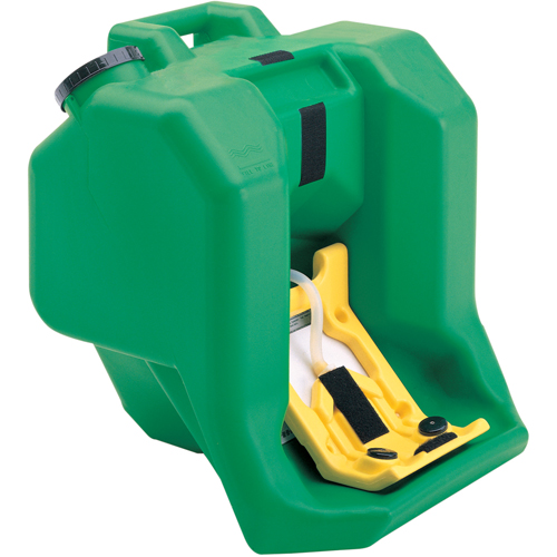 Douche oculaire portative, Aliment&eacute; par gravit&eacute;, Capacit&eacute; 16 gal., Conformit&eacute; ANSI Z358.1 Maritime Industrial Rubber