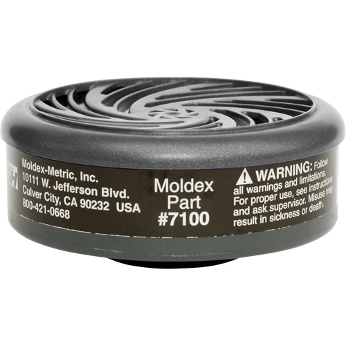 Filtres pour respirateur s&eacute;rie 7000/9000, Cartouche gaz/vapeur, Vapeur organique Maritime Industrial Rubber