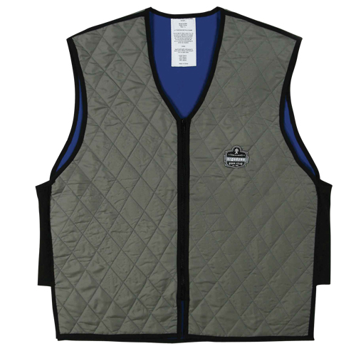 Chill-Its&reg; 6665 Wet Evaporative Cooling Vests, Medium, Grey Maritime Industrial Rubber