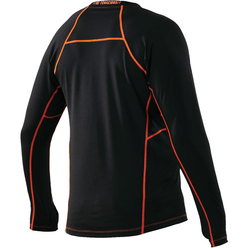 Long Sleeve Thermal Shirts, Men's, Medium, Black Maritime Industrial Rubber