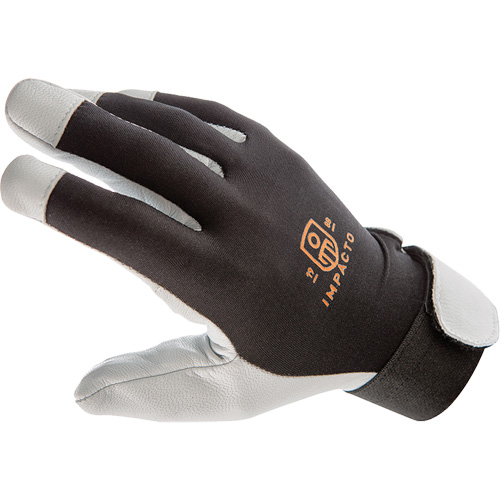Anti-Vibration Air Glove&reg;, Size Medium, Pearl Leather Palm Maritime Industrial Rubber