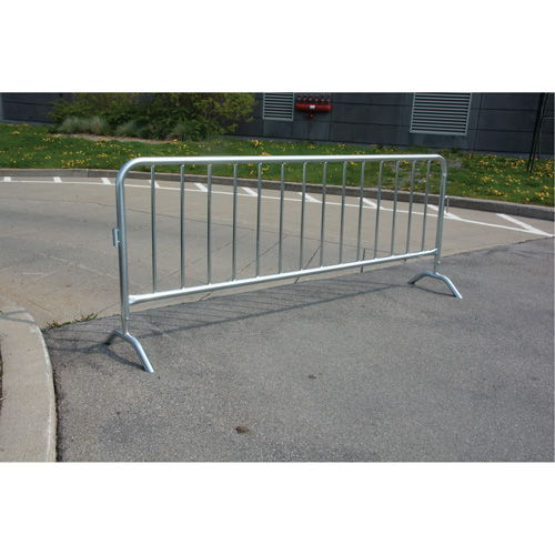 Barri&egrave;re portative, Emboîtables, 102" lo x 40" h, Argent Maritime Industrial Rubber