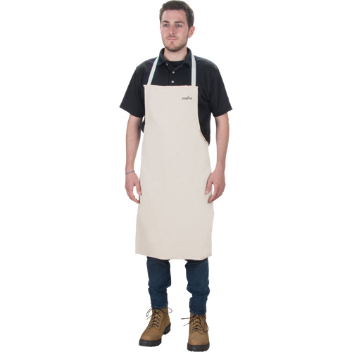 Tablier, Coton, 36" lo x 29" la, Naturel Maritime Industrial Rubber