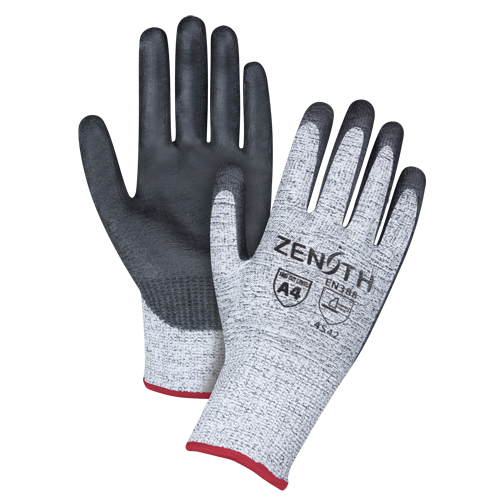 Gants &eacute;lastiques sans coutures r&eacute;sistants &agrave; la coupe, Taille Petit/7, Calibre 13, Rev&ecirc;tement Polyur&eacute;thane, Enveloppe en PEHP, ANSI/ISEA 105 niveau 4/EN 388 niveau 5 Maritime Industrial Rubber