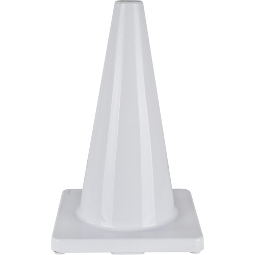 Coloured Traffic Cone, 18", White Maritime Industrial Rubber