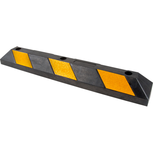 Butoir pour espace de stationnement, Caoutchouc, 3' l, Noir/Jaune Maritime Industrial Rubber